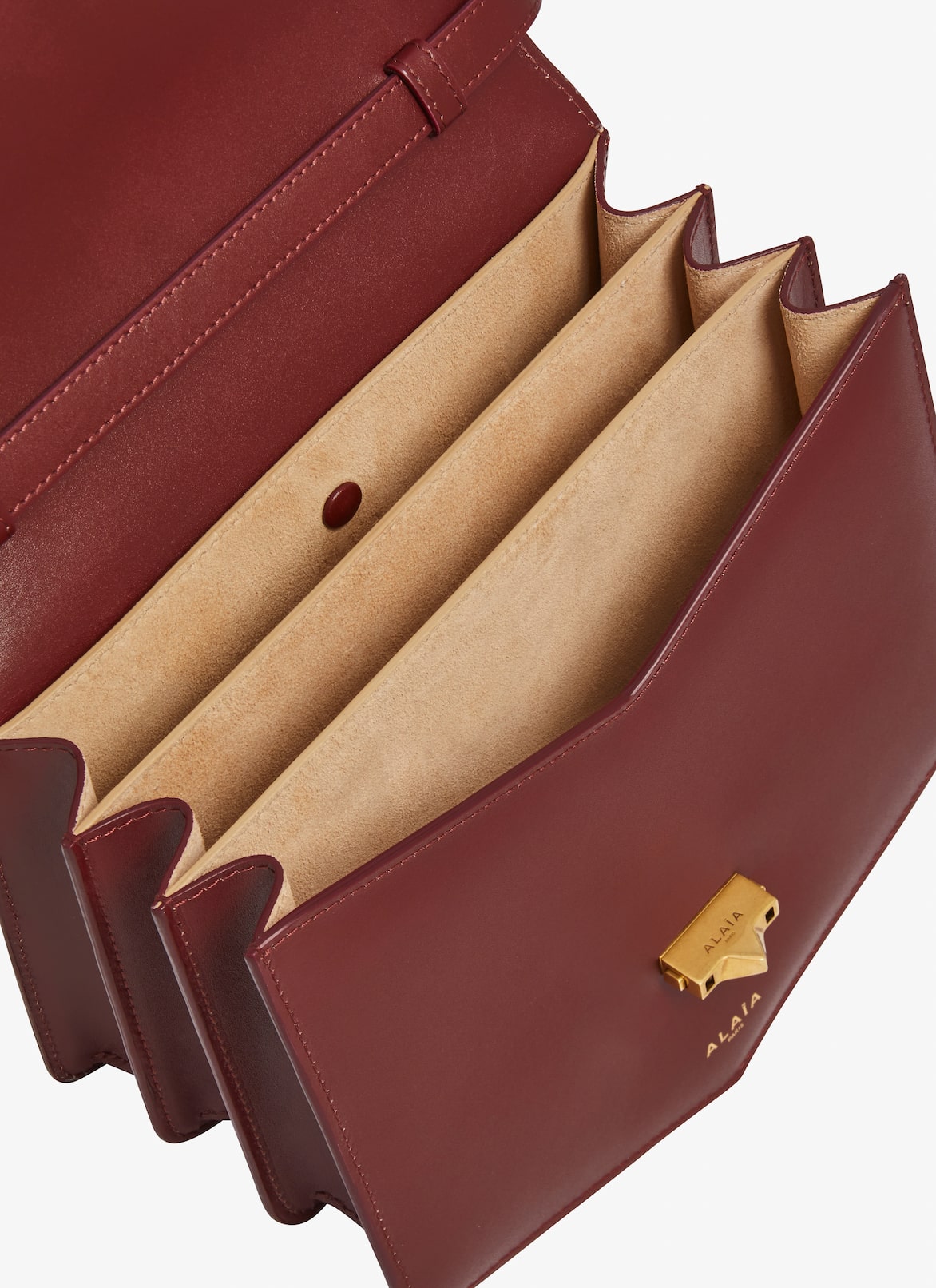Le Papa bag in calfskin ALAÏA RED LE PAPA BAG IN CALFSKIN